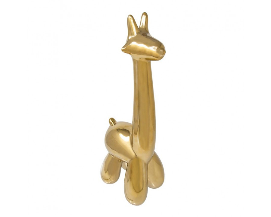 Sagebrook Giraffe Balloon Animal - Gold