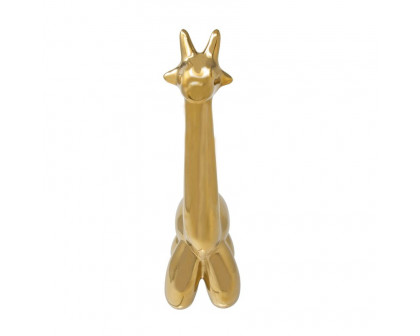 Sagebrook Giraffe Balloon Animal - Gold