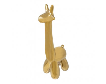 Sagebrook Giraffe Balloon Animal - Gold