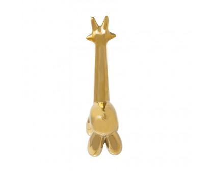 Sagebrook Giraffe Balloon Animal - Gold