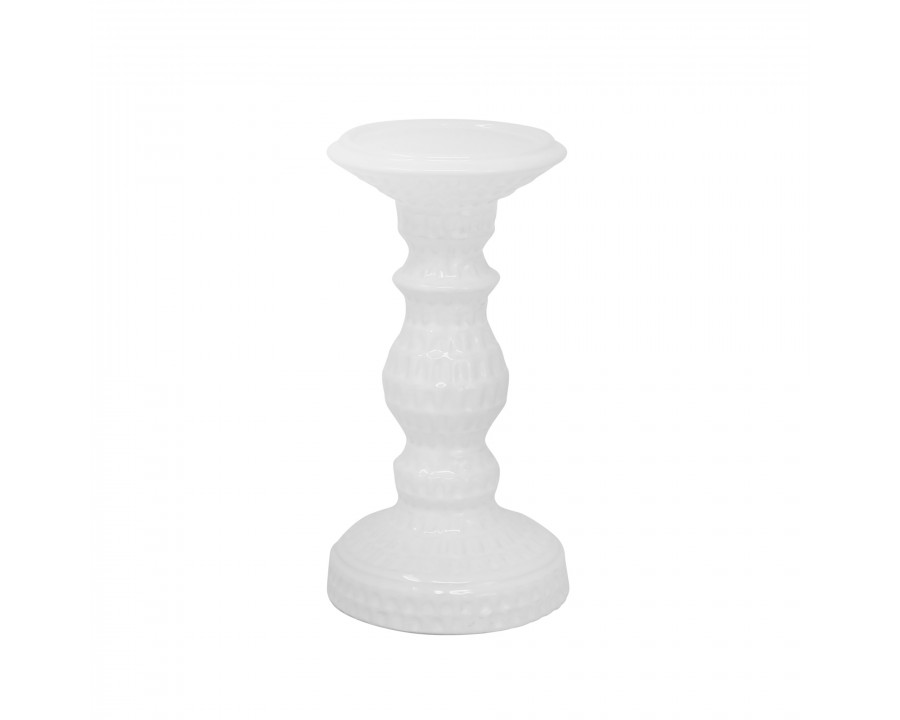 Sagebrook 12.25" Dimpled Candle Holder