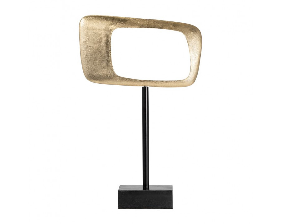 Sagebrook 21.75" Aluminum Rhombus On Stand - Gold