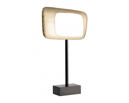 Sagebrook 21.75" Aluminum Rhombus On Stand - Gold