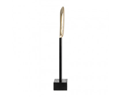 Sagebrook 21.75" Aluminum Rhombus On Stand - Gold