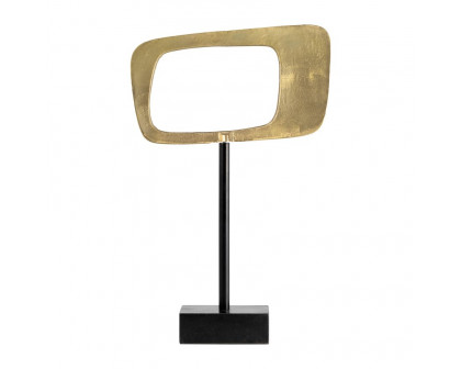 Sagebrook 21.75" Aluminum Rhombus On Stand - Gold