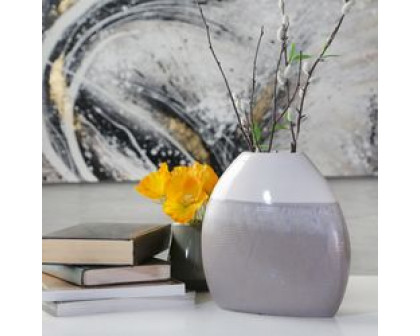 Sagebrook 9" Ceramic Vase - Multi Gray