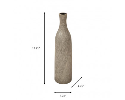 Sagebrook 18" Ceramic Vase - Champagne