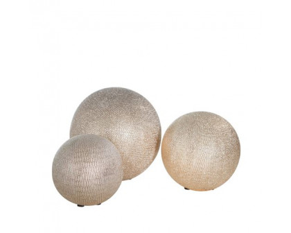 Sagebrook 6"/5"/4" Ceramic Orbs (Set Of 3)