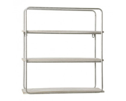 Sagebrook Metal/Wood 3 Tier Wall Shelf