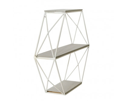 Sagebrook Metal/Wood 3 Tier Wall Shelf