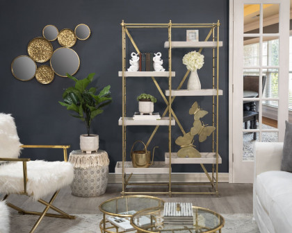 Sagebrook - Metal Mirrored Wall Decor in Gold