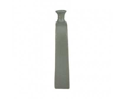 Sagebrook 14" Ceramic Vase With Cut-out - Green