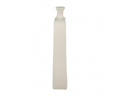 Sagebrook 18" Ceramic Vase With Cut-out - Cream