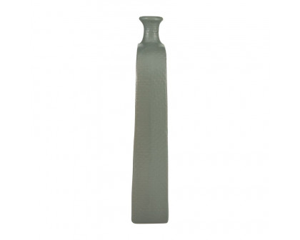 Sagebrook 18" Ceramic Vase With Cut-out - Green