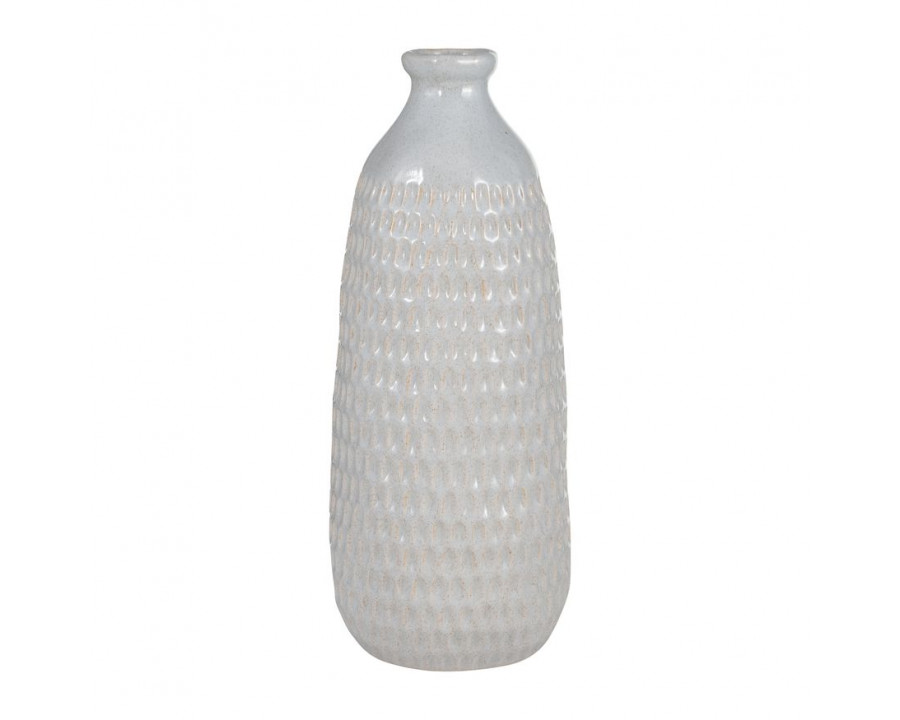 Sagebrook 16" Ceramic Dimpled Vase