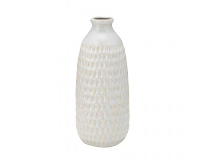 Sagebrook 16" Ceramic Dimpled Vase