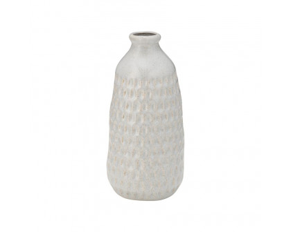 Sagebrook 16" Ceramic Dimpled Vase