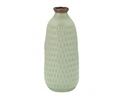 Sagebrook 16" Ceramic Dimpled Vase