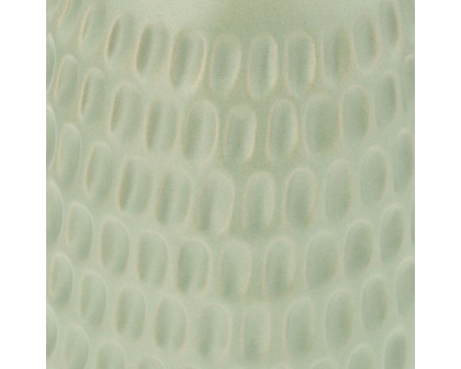 Sagebrook 12" Ceramic Dimpled Vase - Green