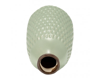 Sagebrook 12" Ceramic Dimpled Vase - Green