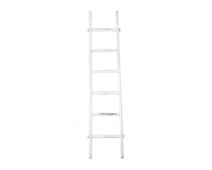 Sagebrook 76" Wooden Decorative Ladder