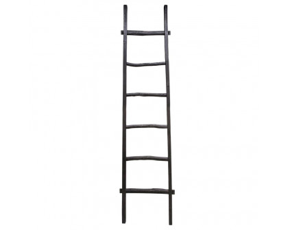 Sagebrook 76" Wooden Decorative Ladder