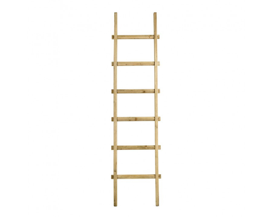 Sagebrook 76" Wooden Decorative Ladder - Light Brown