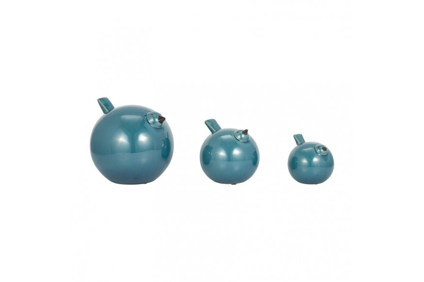 Sagebrook™ 7.5" Ceramic Birds (Set Of 3) - Teal