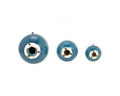 Sagebrook™ 7.5" Ceramic Birds (Set Of 3) - Teal