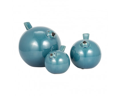 Sagebrook™ 7.5" Ceramic Birds (Set Of 3) - Teal