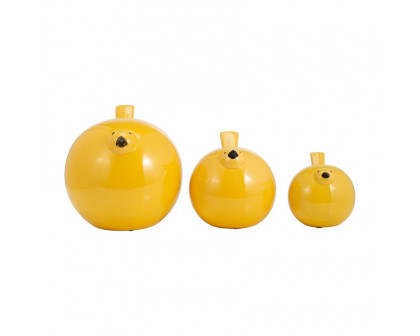 Sagebrook™ 7.5" Ceramic Birds (Set Of 3) - Yellow