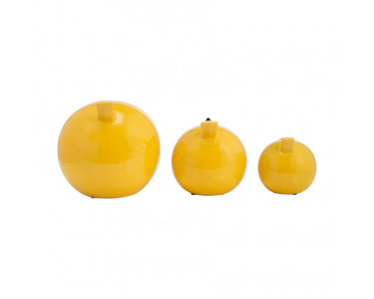 Sagebrook™ 7.5" Ceramic Birds (Set Of 3) - Yellow