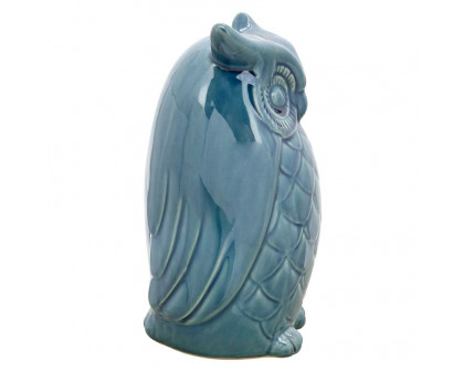 Sagebrook 10" Owl Decor - Blue