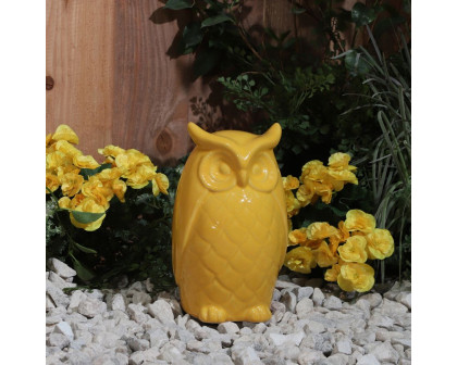 Sagebrook 10" Owl Decor - Yellow