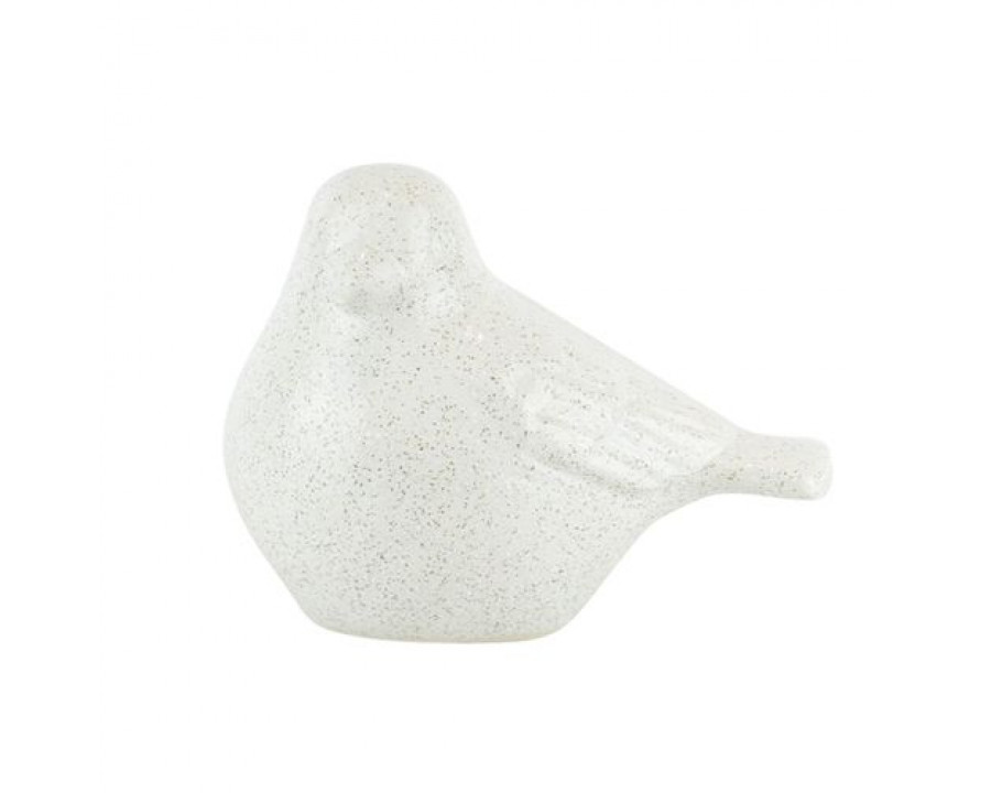 Sagebrook 8" Ceramic Bird Figurine - White