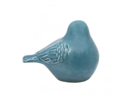 Sagebrook 8" Ceramic Bird Figurine - Turquiose