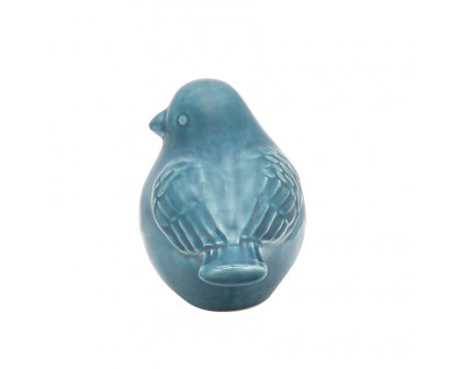 Sagebrook 8" Ceramic Bird Figurine - Turquiose