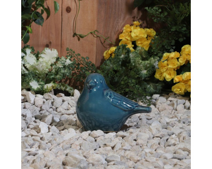 Sagebrook 8" Ceramic Bird Figurine - Turquiose