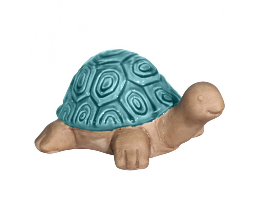 Sagebrook 10" Ceramic Tortoise - Turquiose