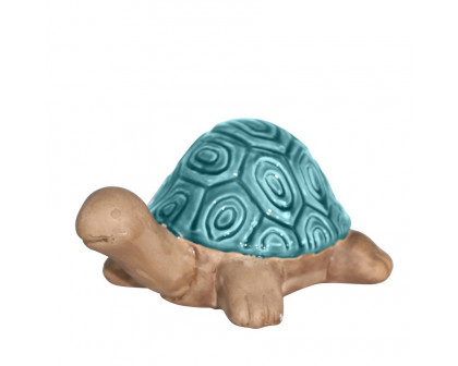 Sagebrook 10" Ceramic Tortoise - Turquiose