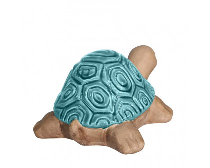 Sagebrook 10" Ceramic Tortoise - Turquiose