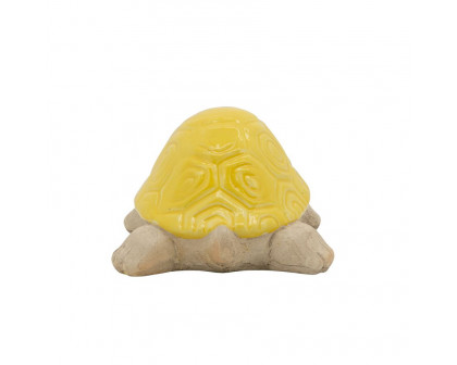 Sagebrook 10" Ceramic Tortoise - Yellow