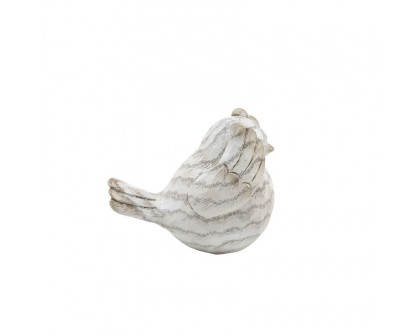 Sagebrook - Resin Decorative Birds (Set Of 3) in Cream