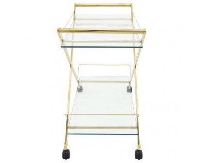 Sagebrook - Two Tier Rolling Bar Cart