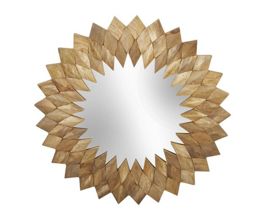 Sagebrook Wood Wall Mirror - Brown