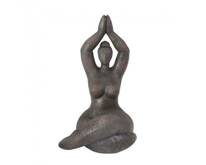 Sagebrook 11" Resin Namaste Female Yoga Figurine