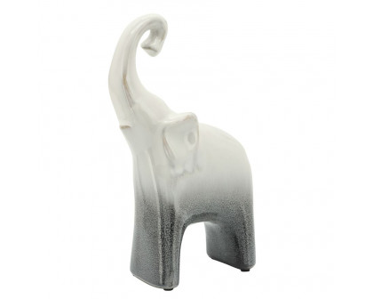 Sagebrook 6"x11" Ceramic 2-Tone Elephant - Gray