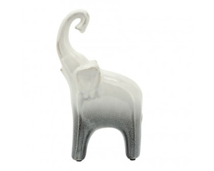 Sagebrook 6"x11" Ceramic 2-Tone Elephant - Gray