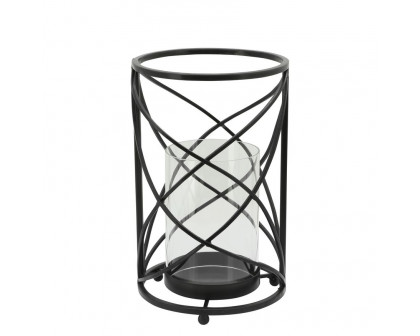 Sagebrook 13" Metal Hurricane Candle Holder