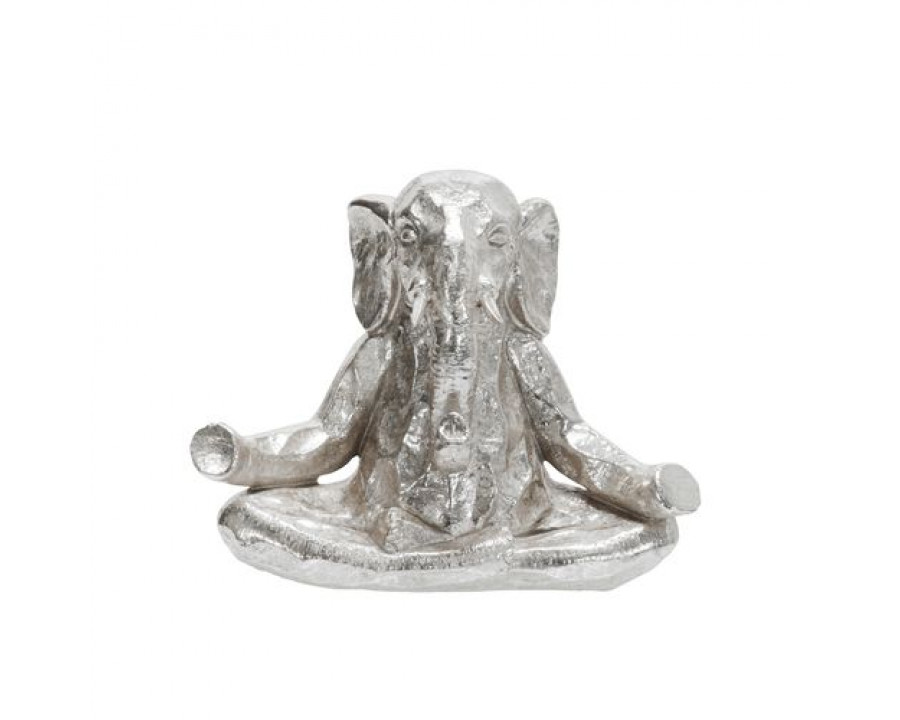 Sagebrook 8" Polyresin Meditating Elephant